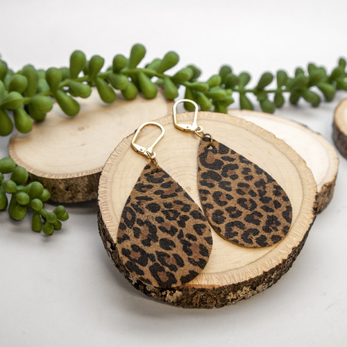 Realeather(R) Crafts Printed Leather Trim 9"X3"-Mini Leopard - C090360