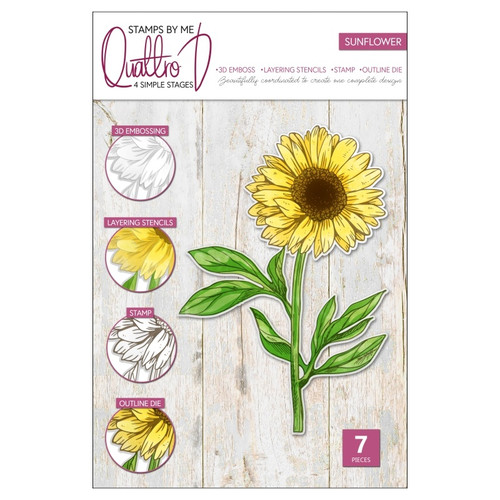 Stamps By Me Quattro D Set-Sunflower 130722A - 5056406008480