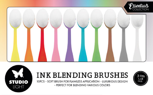 Studio Light Essentials 1" Blending Brushes 10/Pkg-Nr. 08, Soft Brush ESBBRU08 - 8713943147047