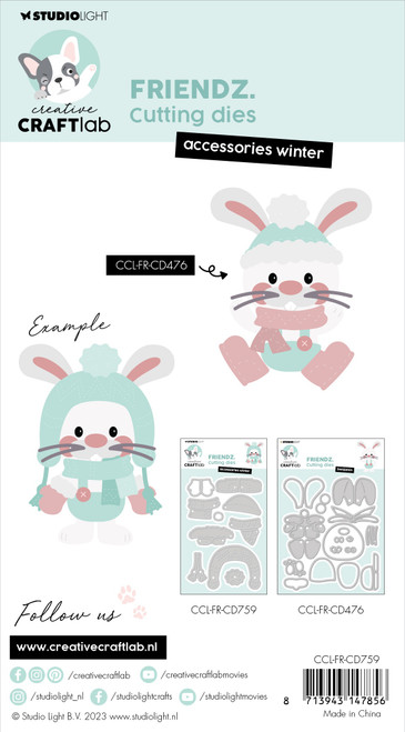 Studio Light Friendz Cutting Dies-Nr. 759, Accessories Winter - LFRCD759