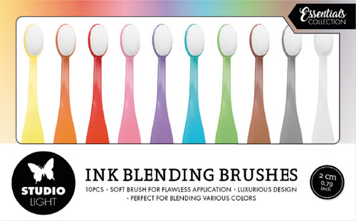 Studio Light Essentials 0.75" Blending Brushes 10/Pkg-Nr. 07, Soft Brush ESBBRU07 - 8713943147030