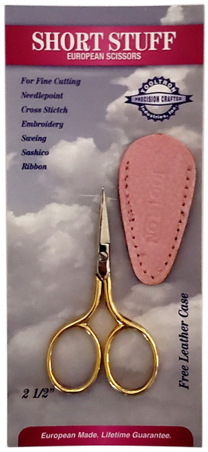 Tool Tron Short Stuff European Scissors 2.5"-With Pink Sheath 00069 - 781898000692