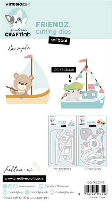 Studio Light Friendz Cutting Die-Nr. 743, Sailboat - LFRCD743
