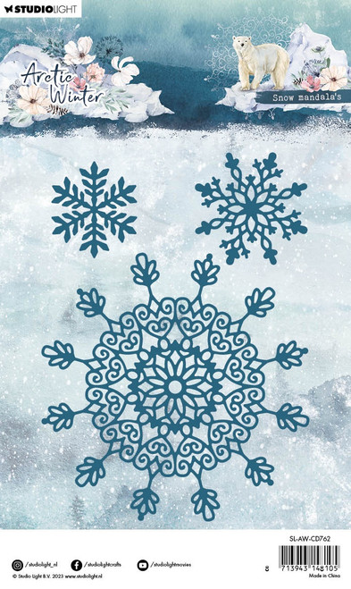 Studio Light Artic Winter Cutting Dies-Nr. 762, Snow Mandalas - LAWCD762 Studio Light Artic Winter Cutting Dies-Nr. 762, Snow Mandalas - LAWCD762