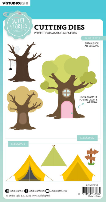 Studio Light Sweet Stories Cutting Die-Nr. 732, Forest Tree - LSSCD732