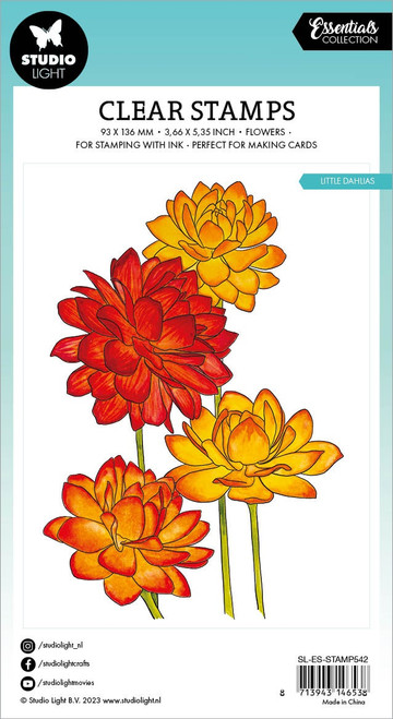 Studio Light Clear Stamp-Nr. 542, Little Dahlias - STAMP542
