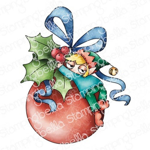 Stamping Bella Cling Stamp-Oddball Christmas Ornament Elf EB1262 - 666307912622