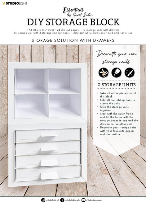 Studio Light HEN DIY Storage Block-Nr. 58, Drawer Units - EESDCB58 - 8713943145654
