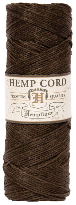 Hemptique Hemp Cord Spool 10lb 205'-Dark Brown - HS10-DRKBR - 091037093783