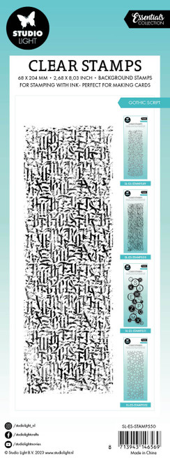 Studio Light Essentials Clear Stamp-Nr. 550, Gothic Script STAMP550