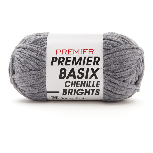 Premier Basix Chenille Brights Yarn-Pewter 2126-14 - 840166828724