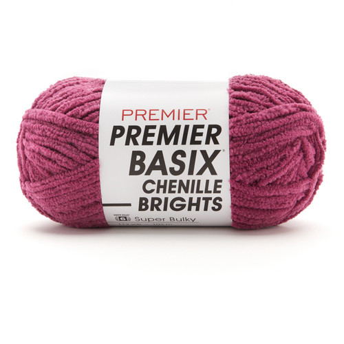 Premier Basix Chenille Brights Yarn-Orchid 2126-12 - 840166828700