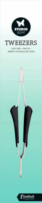 Studio Light Soft Grip Tweezer-Nr. 02, Fine Tip - TOTWEE02 - 8713943147115
