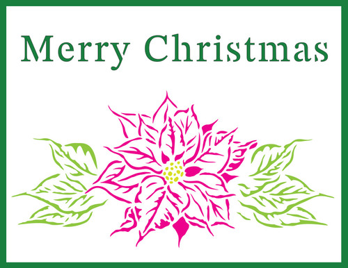 Crafter's Workshop Layered Card Stencil 8.5"X11"-A2 Layered Holly Jolly 5A002J9D-6054