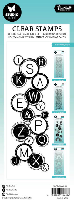 Studio Light Essentials Clear Stamp-Nr. 551, Typewriter Keys - STAMP551 Studio Light Essentials Clear Stamp-Nr. 551, Typewriter Keys - STAMP551