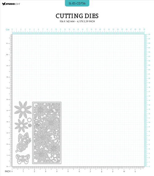 Studio Light Essentials Cutting Die-Nr. 736, Daisy Frame - LESCD736 Studio Light Essentials Cutting Die-Nr. 736, Daisy Frame - LESCD736