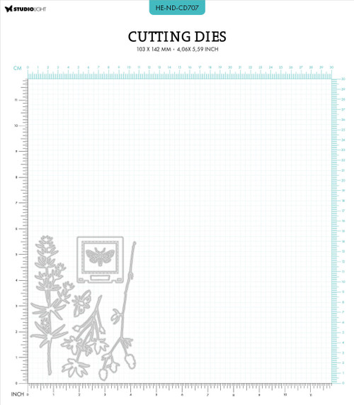 Studio Light HEN Natures Dream Cutting Die-Nr. 707, Long Botanical Twigs - ENDCD707