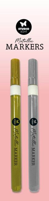 Studio Light Metallic Markers-Nr. 12, Gold And Silver LESWAX12 - 8713943147023