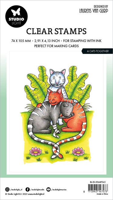 Studio Light Clear Stamp By Laurens-Nr. 565, A Cats-together - STAMP565 Studio Light Clear Stamp By Laurens-Nr. 565, A Cats-together - STAMP565