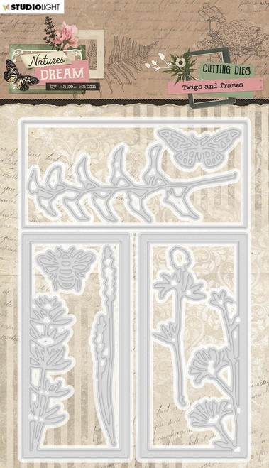 Studio Light HEN Natures Dream Cutting Die-Nr. 706, Twigs And Frames - ENDCD706 - 8713943145746