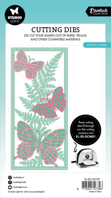 Studio Light Essentials Cutting Die-Nr. 737, Butterfly Frame - LESCD737 Studio Light Essentials Cutting Die-Nr. 737, Butterfly Frame - LESCD737