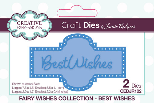 Creative Expressions Craft Dies By Jamie Rodgers-Best Wishes Fairy Wishes CEDJR102 - 5055305985229