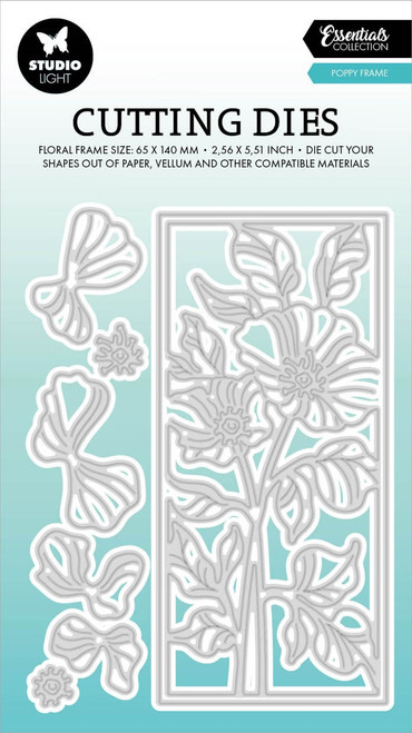 Studio Light Essentials Cutting Die-Nr. 735, Poppy Frame - LESCD735 - 8713943147283 Studio Light Essentials Cutting Die-Nr. 735, Poppy Frame - LESCD735 - 8713943147283