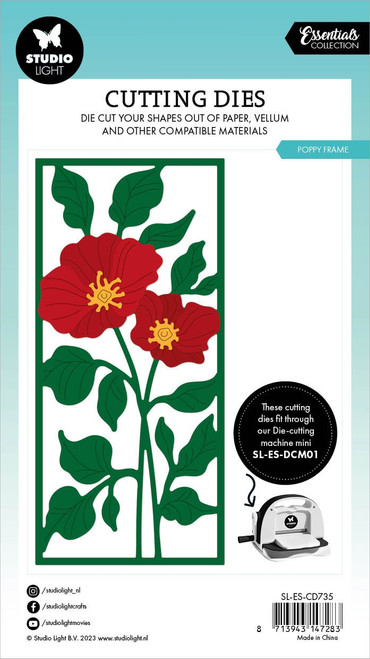 Studio Light Essentials Cutting Die-Nr. 735, Poppy Frame - LESCD735 Studio Light Essentials Cutting Die-Nr. 735, Poppy Frame - LESCD735