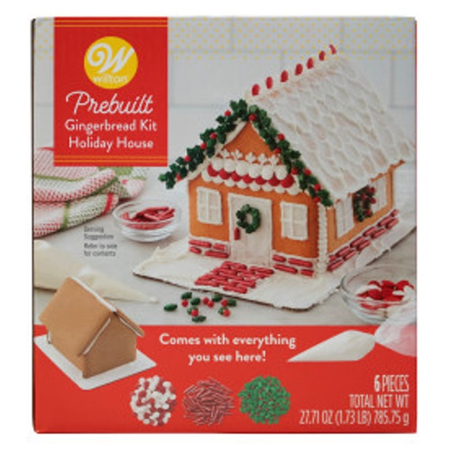 Wilton Preassembled Gingerbread House Kit-Holiday House W1011026 - 070896163806