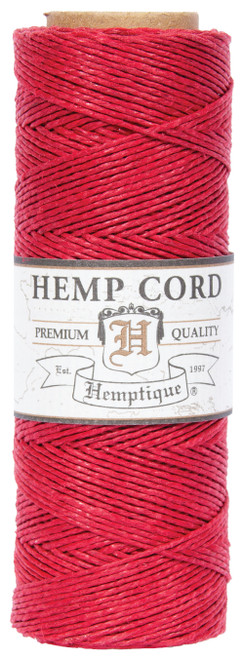 5 Pack Hemptique Hemp Cord Spool 10lb 205'-Red HS10-RED - 091037093844