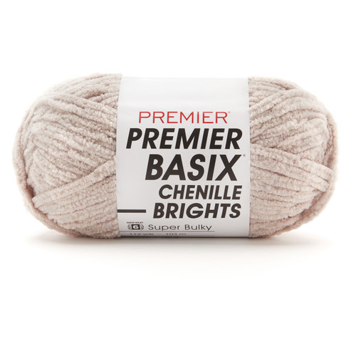 3 Pack - Premier Basix Chenille Brights Yarn-Mushroom - 2126-03 - 840166828618