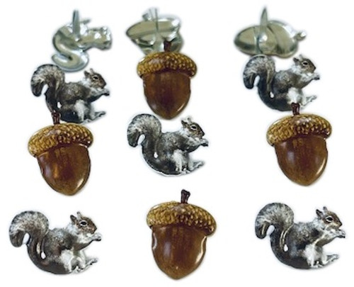 6 Pack - Eyelet Outlet Shape Brads 12/Pkg-Acorn/Squirrel - QBRD2-54 - 810787025949