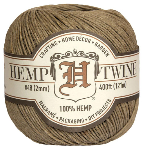 3 Pack Hemptique Hemp Twine Ball 48lb 400'-2mm, Natural HHMP1 - 602573272787