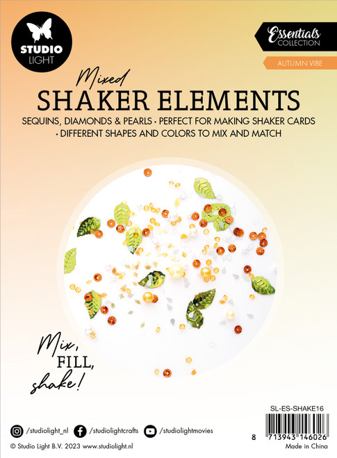 2 Pack Studio Light Essential Shaker Elements 6/Pkg-Nr. 16, Autumn Vibe SSHAKE16