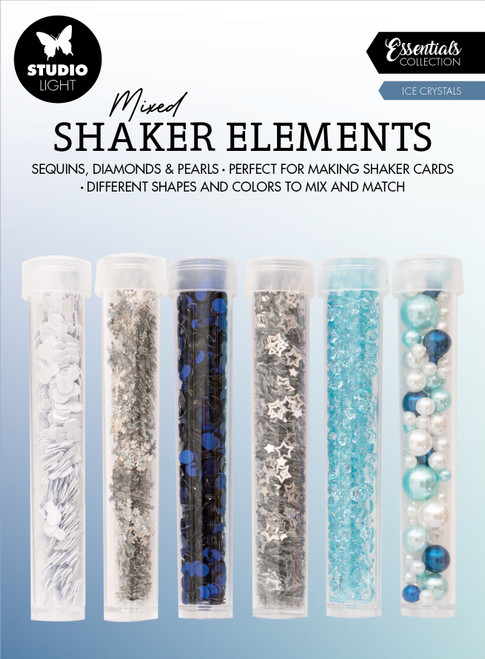 2 Pack Studio Light Essential Shaker Elements 6/Pkg-Nr. 18, Ice Crystals SSHAKE18 - 8713943146040