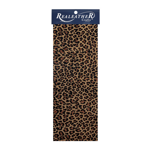 3 Pack - Realeather(R) Crafts Printed Leather Trim 9"X3"-Mini Leopard - C090360 - 870192011708