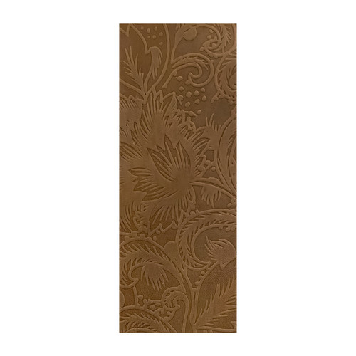 3 Pack Realeather Crafts Printed Leather Trim Piece 9"X3"-Brown Floral C0903303