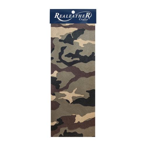 3 Pack - Realeather(R) Crafts Printed Leather Trim 9"X3"-Camo - C0903512 - 870192014785