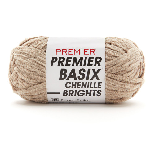 3 Pack - Premier Basix Chenille Brights Yarn-Sand - 2126-04 - 840166828625 3 Pack - Premier Basix Chenille Brights Yarn-Sand - 2126-04 - 840166828625