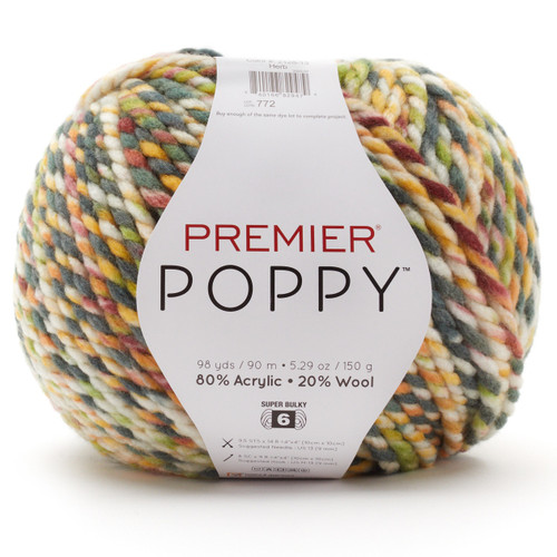 3 Pack Premier Poppy Yarn-Herb 2128-13 - 840166829479