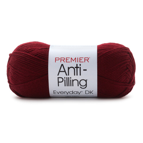 3 Pack Premier Yarns Anti-Pilling Everyday DK Solids Yarn-Garnet 1107-07 - 847652084060