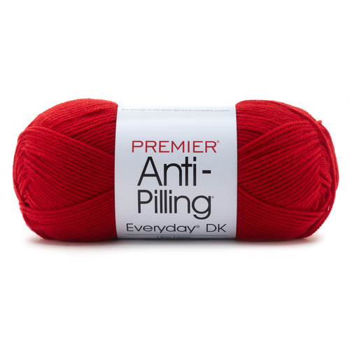 3 Pack Premier Yarns Anti-Pilling Everyday DK Solids Yarn-Really Red 1107-06 - 847652084053