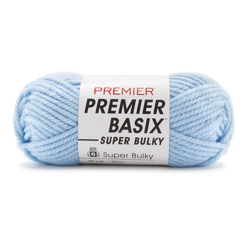 Premier Basix Super Bulky Yarn-Light Blue - 2121-12 - 840166826669