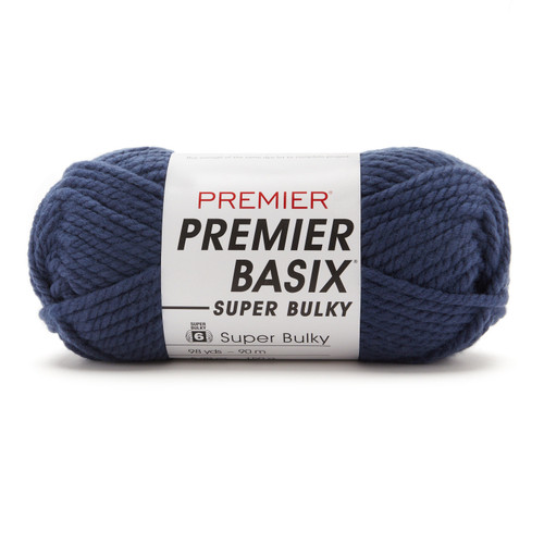 Premier Basix Super Bulky Yarn-Denim 2121-13 - 840166826676