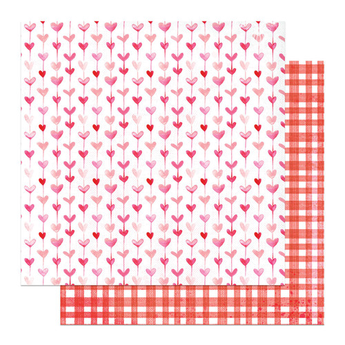 25 Pack Smitten Double-Sided Cardstock 12"X12"-Crazy For You PPSMI12-4352 - 709388343524