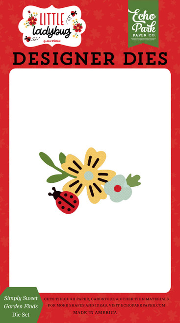 Echo Park Little Ladybug Dies-Simply Sweet Garden Finds LB347040 - 691835275512