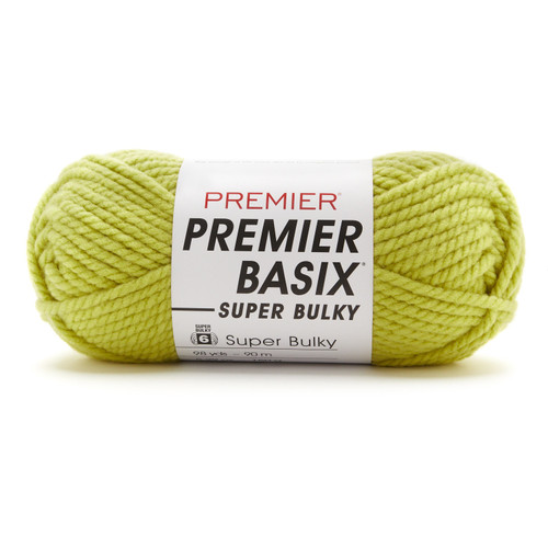 Premier Basix Super Bulky Yarn-Lime - 2121-32 - 840166826867