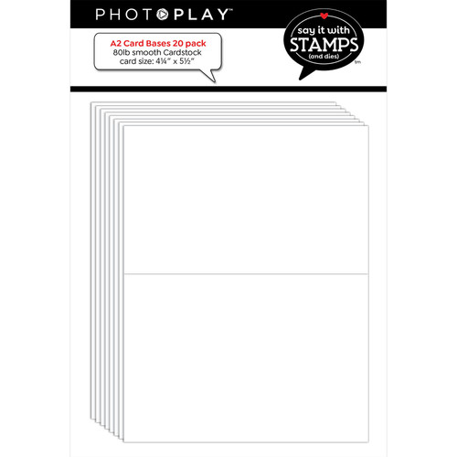 3 Pack Say It In Stamps A2 Card Bases 20/Pkg-4.25"X5.5" Folded PSISA437 - 709388343708