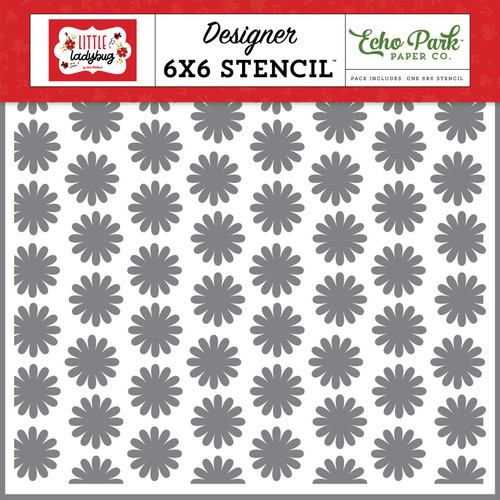 2 Pack Echo Park Stencil 6"X6"-Daisy Days, Little Ladybug LB347034 - 691835275314