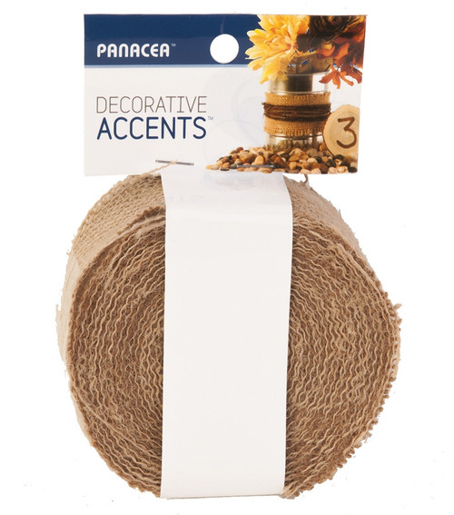 6 Pack - Panacea Burlap Garland-2"X30' - 60152 - 093432601525